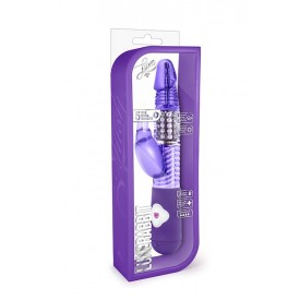 Фиолетовый вибратор с клиторальной стимуляцией Luxe Rabbit - 26 см.